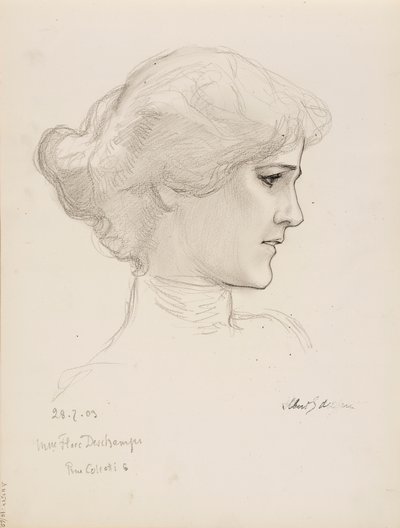 Flore Deschamps asszony alkotó: Albert Edelfelt