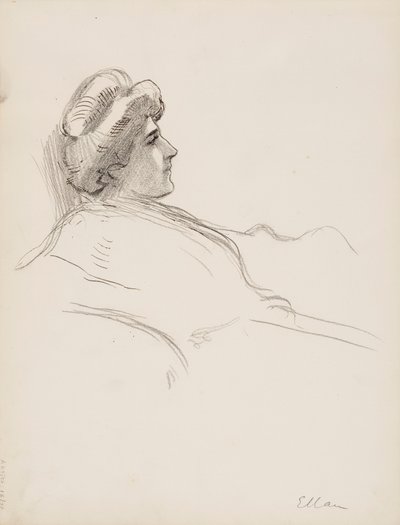 Női profil (Ellan) alkotó: Albert Edelfelt
