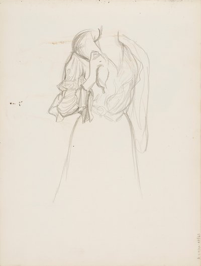 Naishahmo (Flore Deschamps asszony) alkotó: Albert Edelfelt