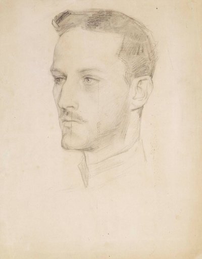 Carl herceg portrétvázlata, fej alkotó: Albert Edelfelt