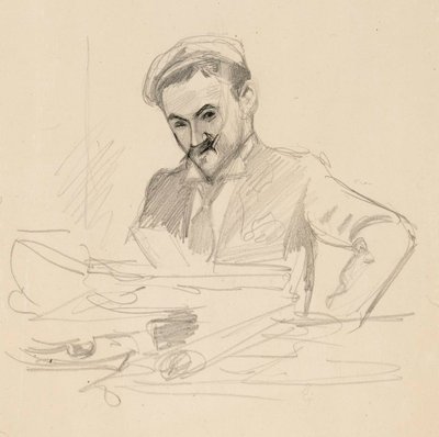 Louis Sparre gróf, művész portréja alkotó: Albert Edelfelt