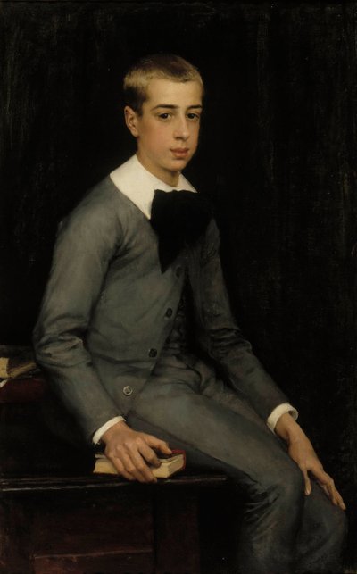Alexandre Weissgerber de Stragéwicz hadnagy gyermekkori portréja alkotó: Albert Edelfelt