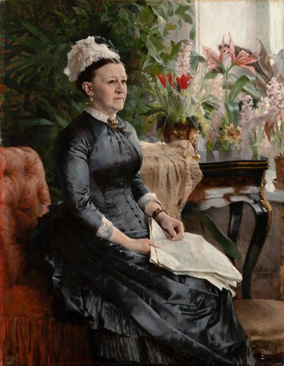 Anna Sinebrychoff asszony portréja alkotó: Albert Edelfelt