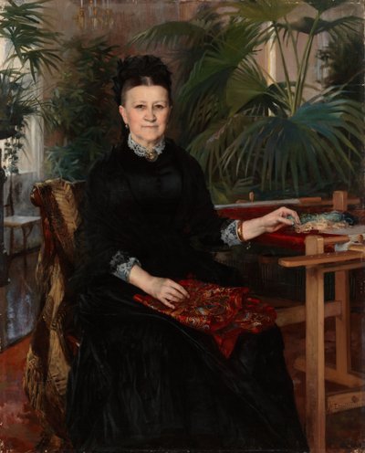 Anna Sinebrychoff asszony portréja alkotó: Albert Edelfelt