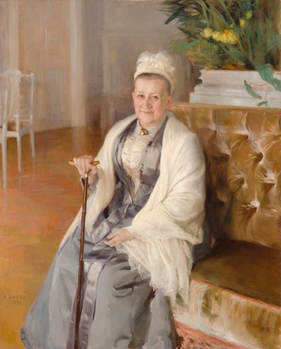Anna Sinebrychoff asszony portréja alkotó: Albert Edelfelt