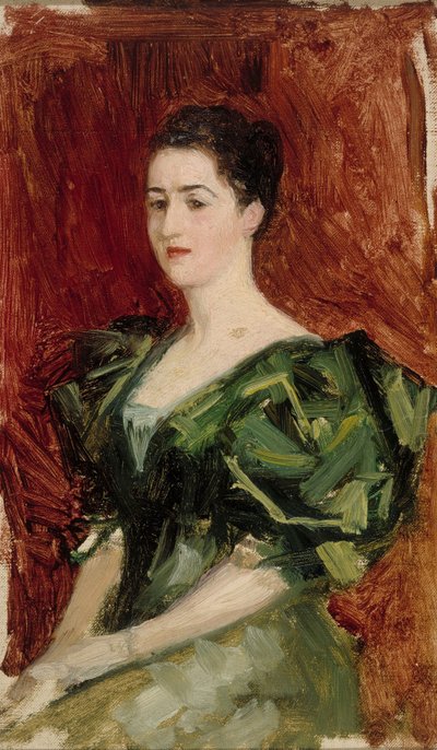 Dagmar Dippell asszony portréja, kompozíciós vázlat alkotó: Albert Edelfelt