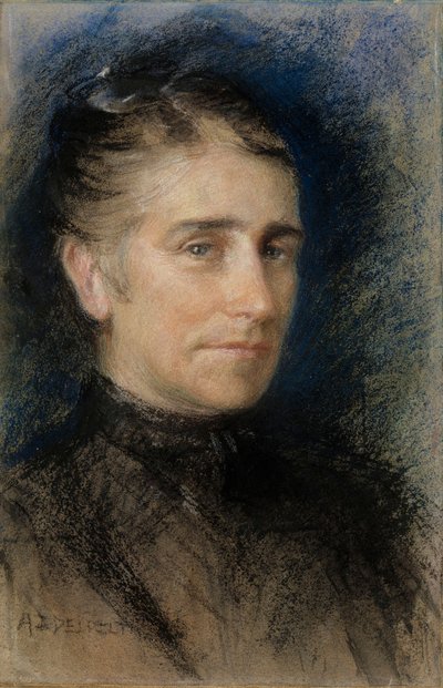Emilie Krohn asszony portréja alkotó: Albert Edelfelt