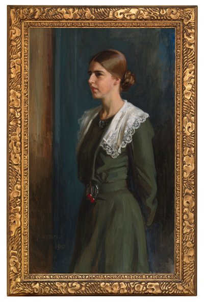 Michaela Pooley asszony (született Krohn) portréja alkotó: Albert Edelfelt