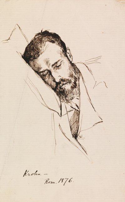 Pietro Krohn portréja alkotó: Albert Edelfelt
