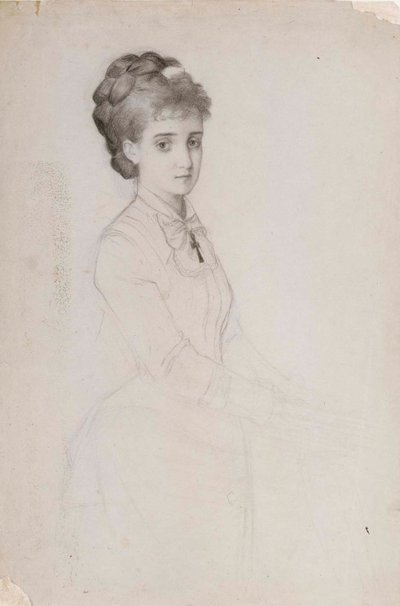 Álló nő portréja alkotó: Albert Edelfelt