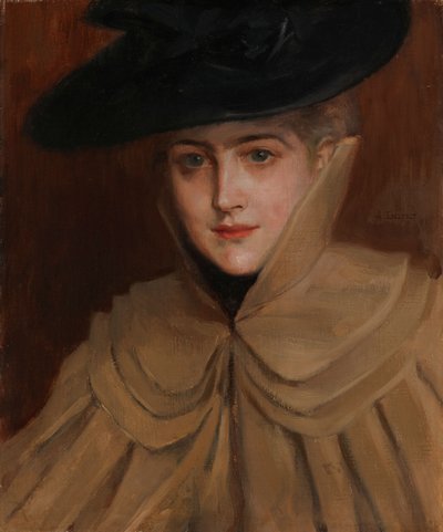 Fiatal nő portréja alkotó: Albert Edelfelt