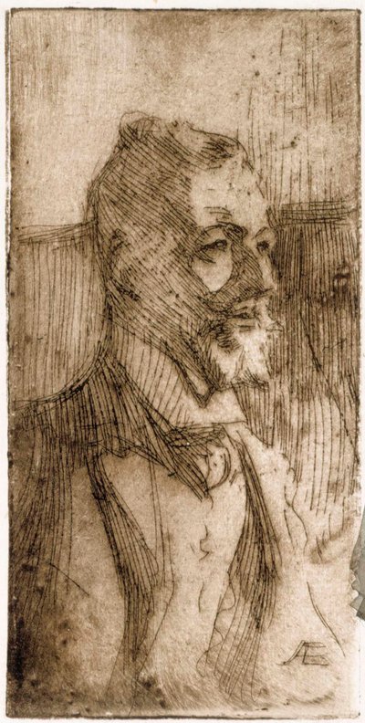 A. W. Finch művész portréja alkotó: Albert Edelfelt