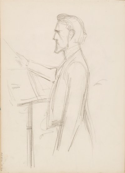 Robert Kajanus, vázlat portréhoz alkotó: Albert Edelfelt