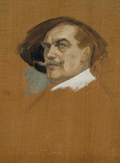 Önarckép 17. századi ruhában, tanulmány alkotó: Albert Edelfelt