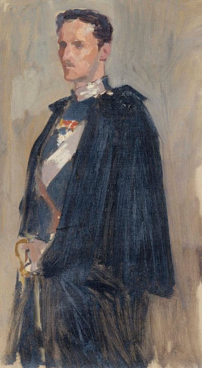 Vázlat Carl herceg portréjához alkotó: Albert Edelfelt