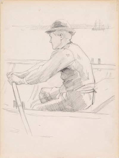 Vázlat a gyermek koporsójának szállításáról (Egy gyermek temetése) alkotó: Albert Edelfelt