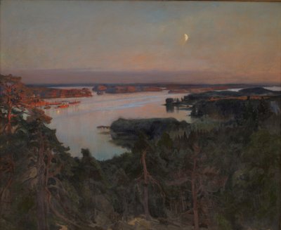 Nyári este, Haiko Fiord alkotó: Albert Gustaf Aristides Edelfelt