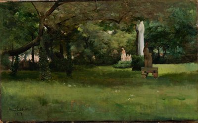 A párizsi Cluny Múzeum kertje alkotó: Albert Edelfelt