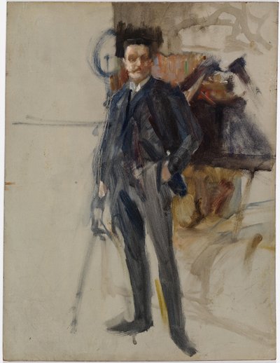 Befejezetlen önarckép alkotó: Albert Edelfelt