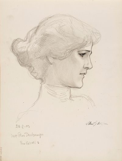 Flore Deschamps asszony alkotó: Albert Edelfelt