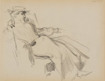 Ülő nő alkotó: Albert Edelfelt