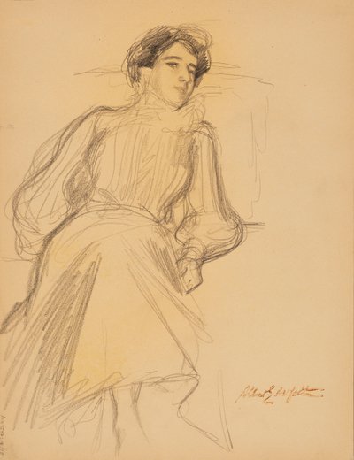 Ülő nő alkotó: Albert Edelfelt
