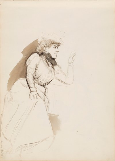 Ülő nő (Aino Ackté) alkotó: Albert Edelfelt