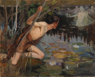 Ifjúság és egy sellő, vázlat alkotó: Albert Edelfelt