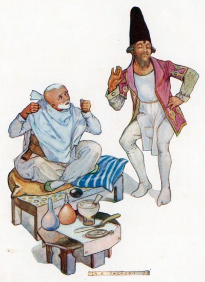 "Nyugodj meg, gazdám" (színes litográfia) alkotó: Albert Edward Jackson