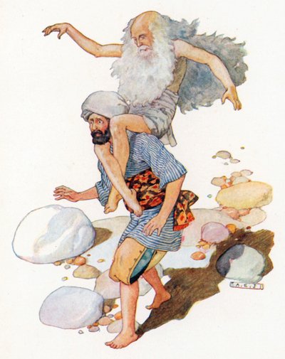 "Majdnem megfojtottak" (színes litográfia) alkotó: Albert Edward Jackson