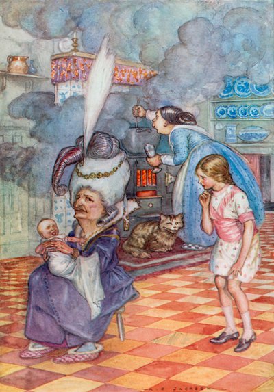 Illusztráció: Alice Csodaországban (színes litó) alkotó: Albert Edward Jackson