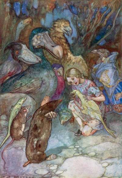 Illusztráció: Alice Csodaországban (színes litó) alkotó: Albert Edward Jackson