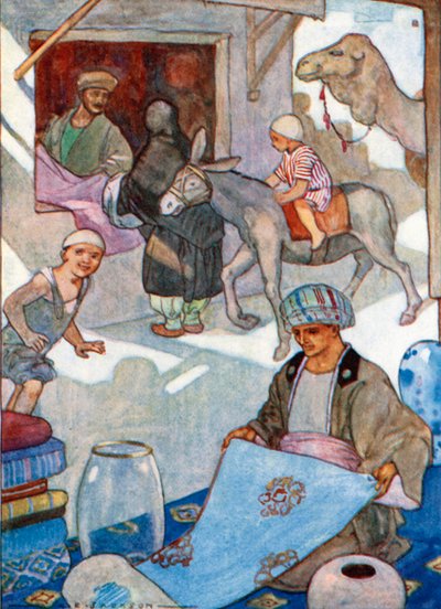 A rablók kapitánya üzletet bérelt (színes litográfia) alkotó: Albert Edward Jackson