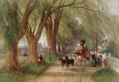 Edzői munka New Englandben (wc papíron) alkotó: Albert Fitch Bellows