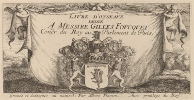 A "Madárkönyv" címlapja alkotó: Albert Flamen