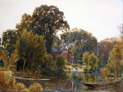 Őszi nyárfák alkotó: Albert Goodwin