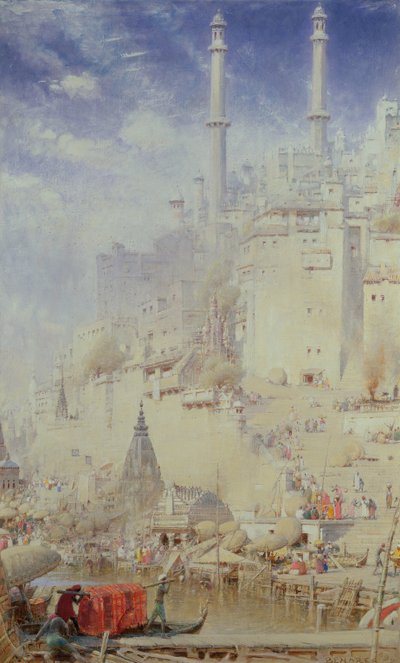 Benares (más néven Varanasi) alkotó: Albert Goodwin