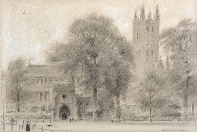 Canterbury (fekete-fehér kréta) alkotó: Albert Goodwin