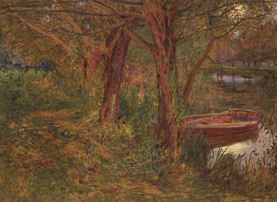 A folyó alkonyatkor (wc testszínnel papíron) alkotó: Albert Goodwin