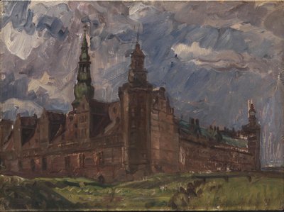 Kronborg délkelet felől nézve alkotó: Albert Gottschalk