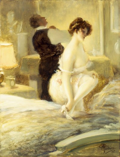 Az intimitás, 1906 alkotó: Albert Guillaume