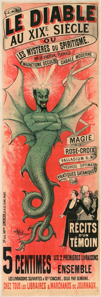 Az ördög a 19. században avagy a spiritizmus rejtelmei, Doktor Bataille c. 1895. alkotó: Albert Guillaume