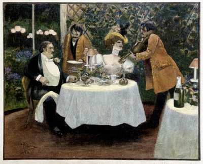 Étterem, Guillaume rajza alkotó: Albert Guillaume