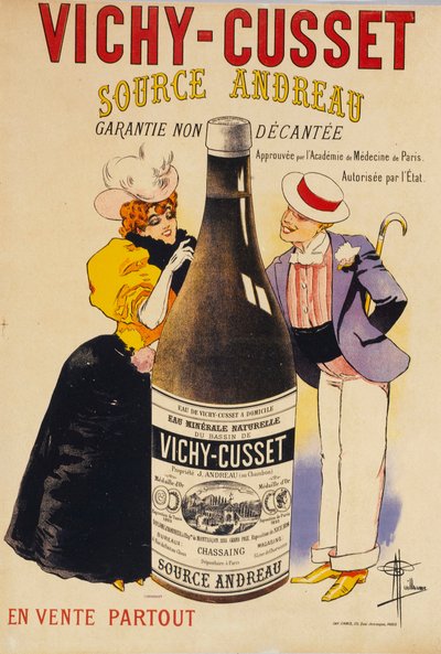 Vichy-Cusset - Forrás Andreau , c. 1895. alkotó: Albert Guillaume