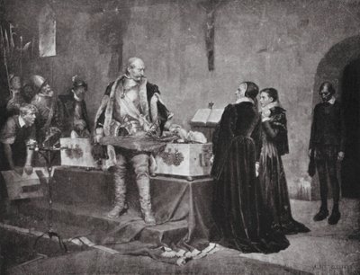 Károly herceg inzultálja ellensége, Fleming holttestét (lithó) alkotó: Albert Gustaf Aristides (after) Edelfelt