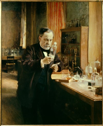 Louis Pasteur portréja a laboratóriumában alkotó: Albert Gustaf Aristides Edelfelt