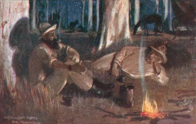 Ausztrál típusok: (színes litográfia): The Teamster (színes litográfia) alkotó: Albert Henry Fullwood
