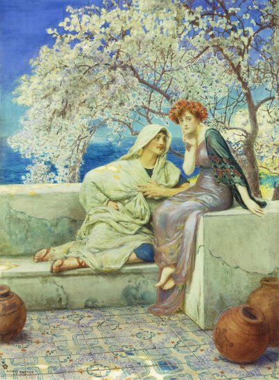 Az udvarlás alkotó: Albert Herter