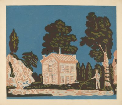 Tapéta Bandbox burkolathoz, c. 1937. alkotó: Albert J. Levone