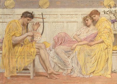 Egy zenész, kb. 1867. alkotó: Albert Joseph Moore